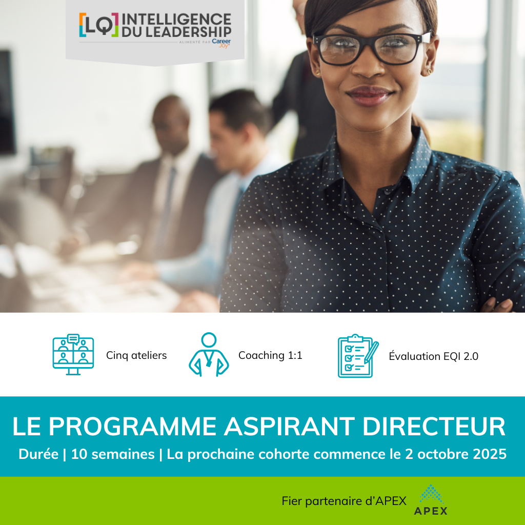 Aspiring Directors Program | 5 workshops + 5 coaching sessions + EQi2.0 Emotional Intelligence (cohort starting Oct 1, 2026)